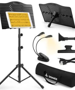 Soporte de Partituras Donner con Luz, DMS-1 Soporte de