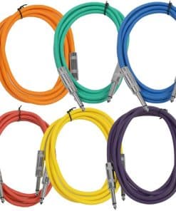 Cables de Guitarra Seismic Audio Speakers, TS, Macho a