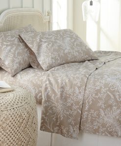 Juego de 4 Piezas de Ropa de Cama Floral de la Colección