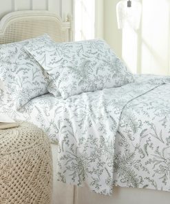 Juego de sábanas de 4 piezas de Southshore -Blanco con flore
