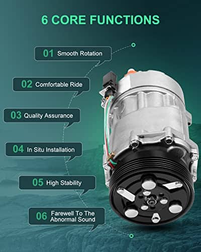 Compresor de Aire Acondicionado SCITOO CO 1206JC Compatible - Imagen 6