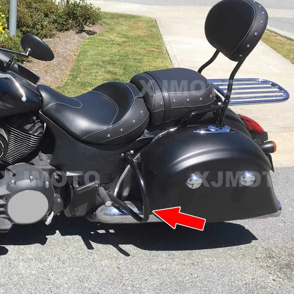 Guardabarros trasero negro de protección de motor - Imagen 8