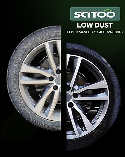 Juego de Pastillas de Freno de Cerámica, SCITOO 8pcs Set de - Imagen 6