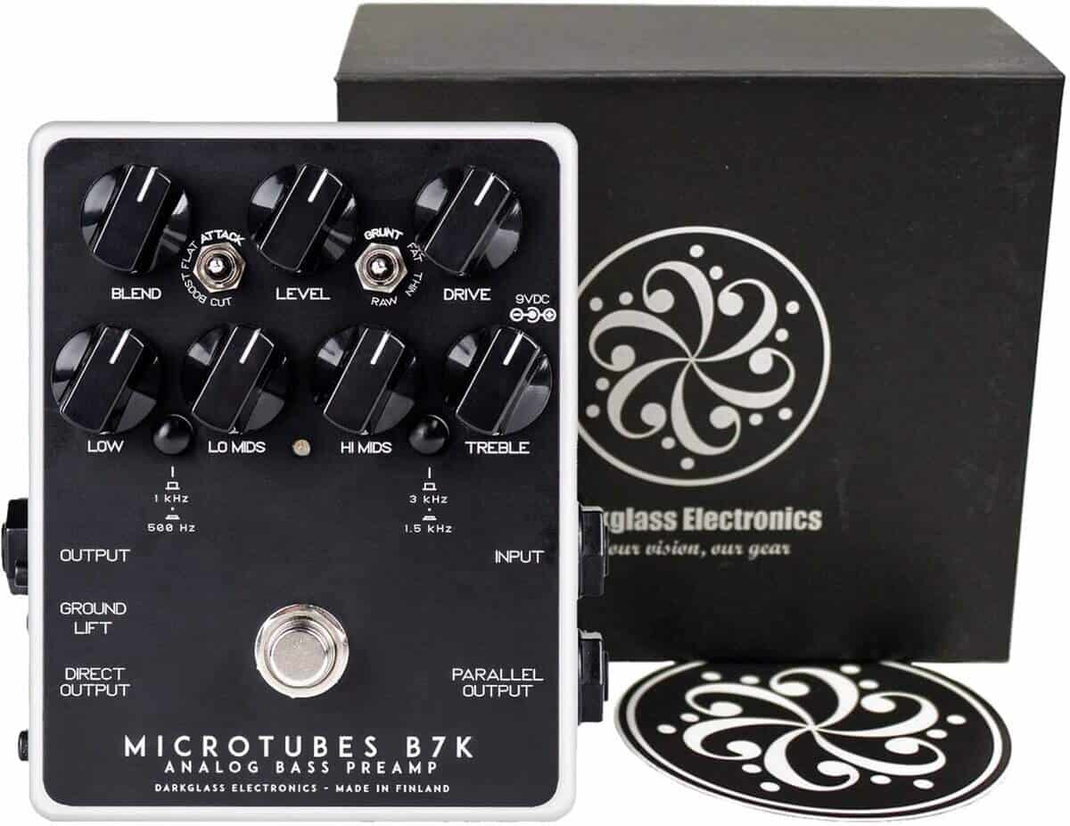 Pedal de preamplificador Darkglass Microtubes B7K para bajo
