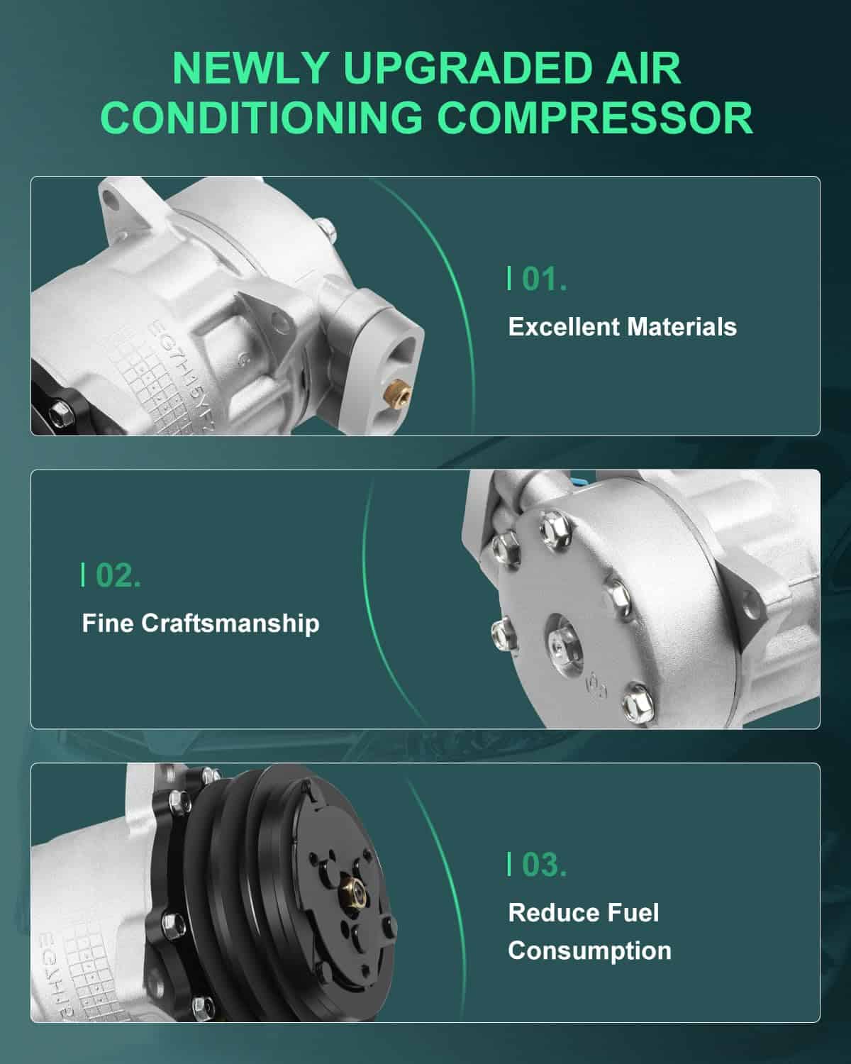 Compresor de Aire Acondicionado SCITOO CO 4696C para - Imagen 5