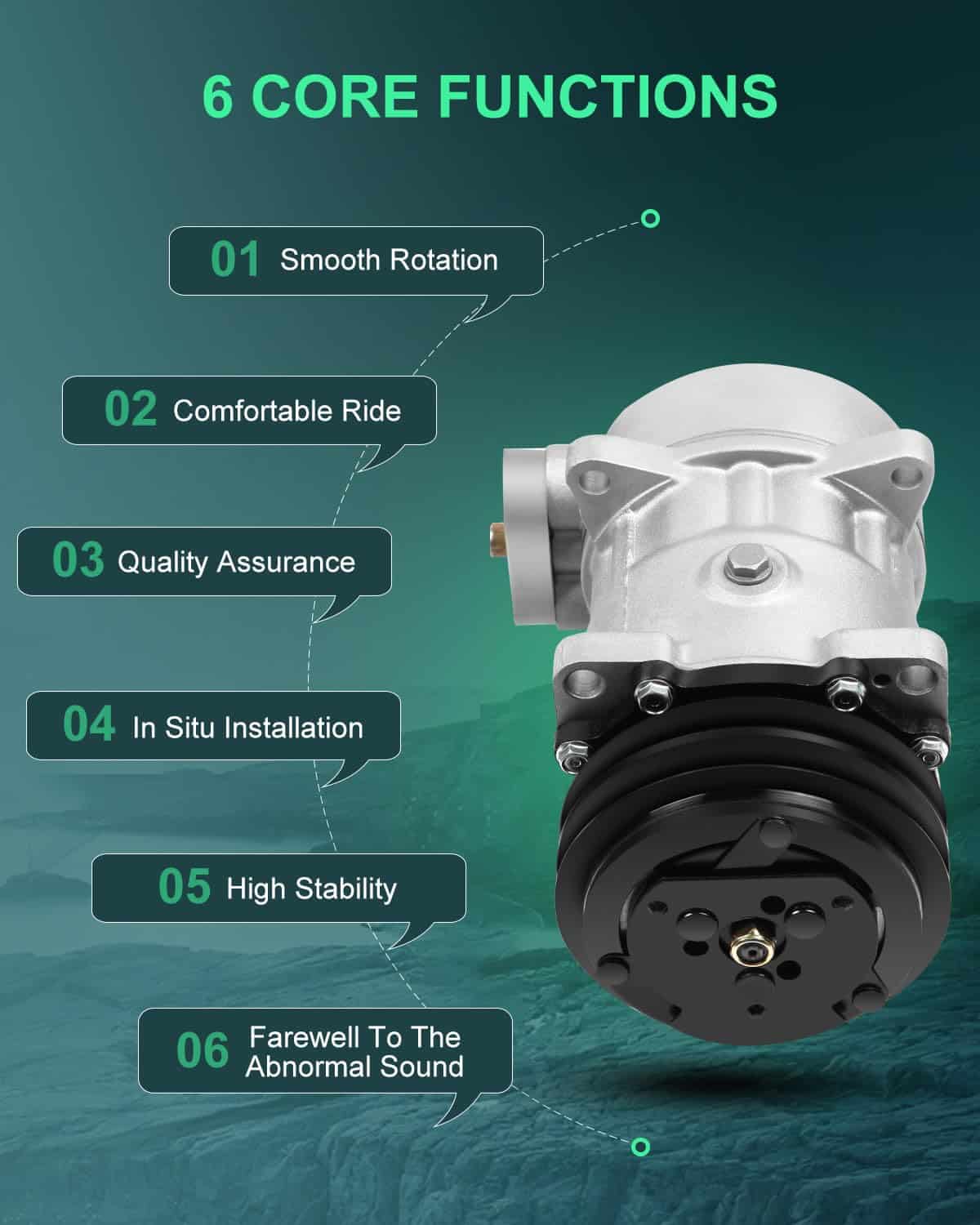 Compresor de Aire Acondicionado SCITOO CO 4696C para - Imagen 6