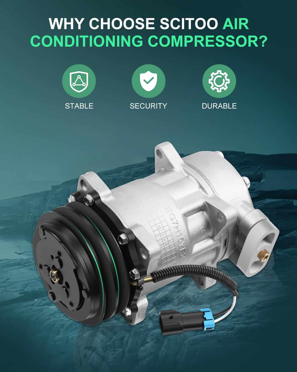 Compresor de Aire Acondicionado SCITOO CO 4696C para - Imagen 4