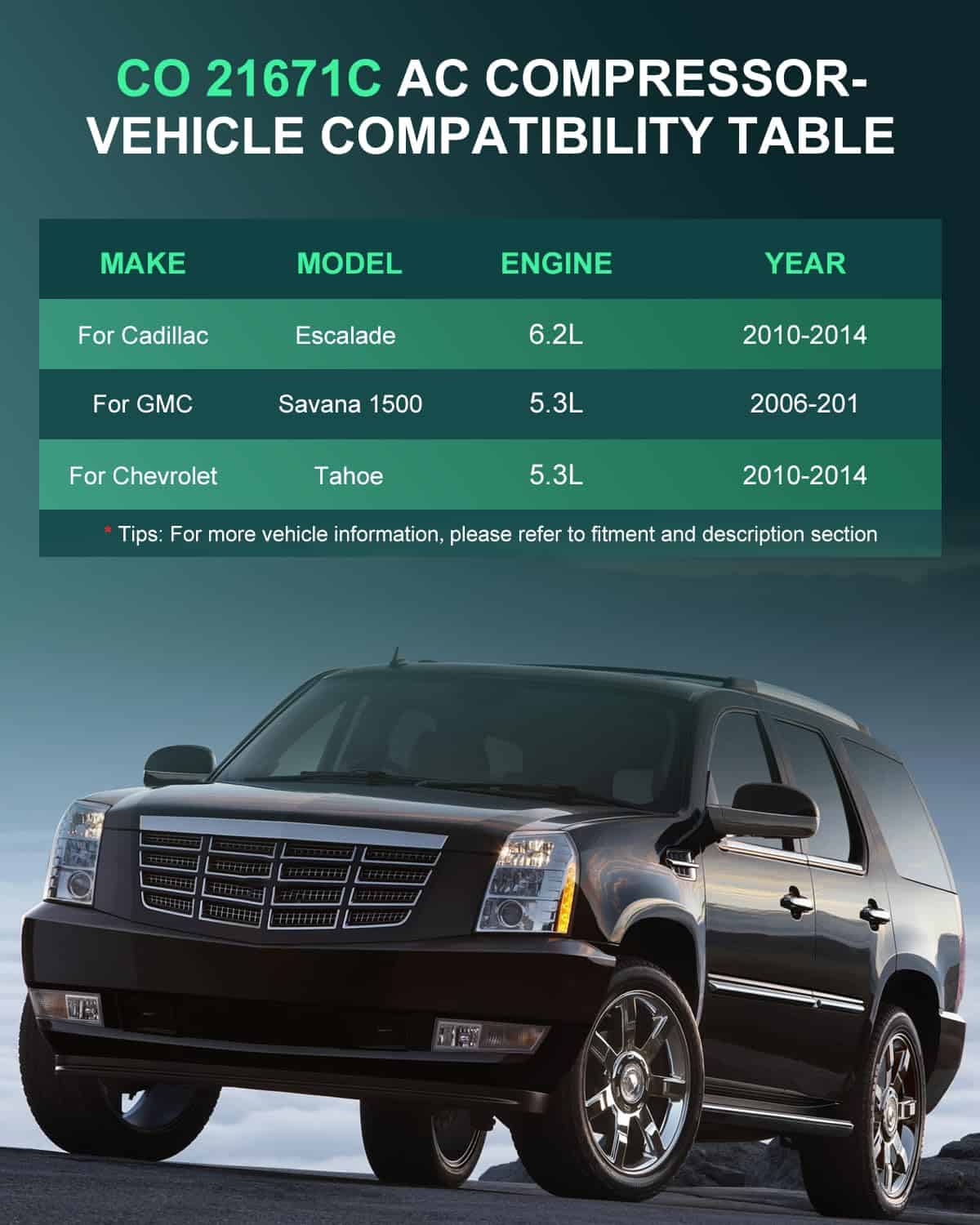 Compresor de Aire Acondicionado SCITOO para Chevrolet - Imagen 3