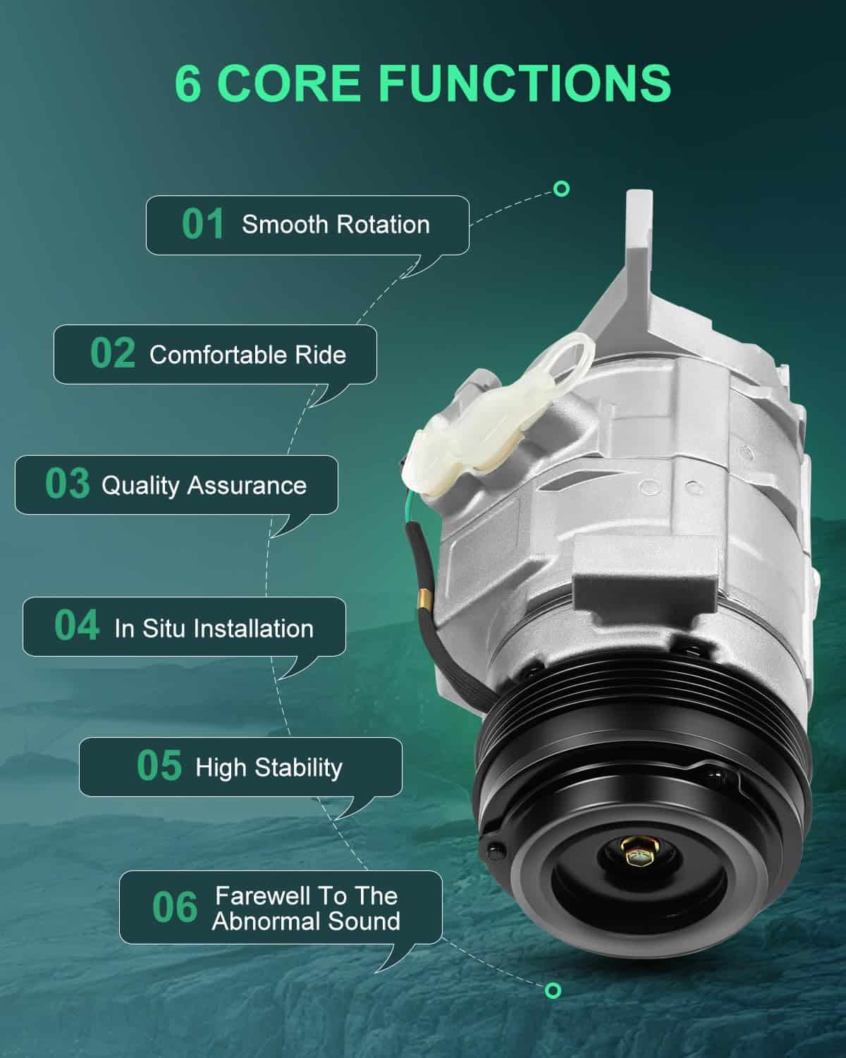 Compresor de Aire Acondicionado SCITOO para Chevrolet - Imagen 6