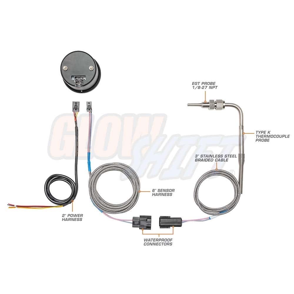 Kit de medidor de temperatura del gas de escape EGT digital - Imagen 3
