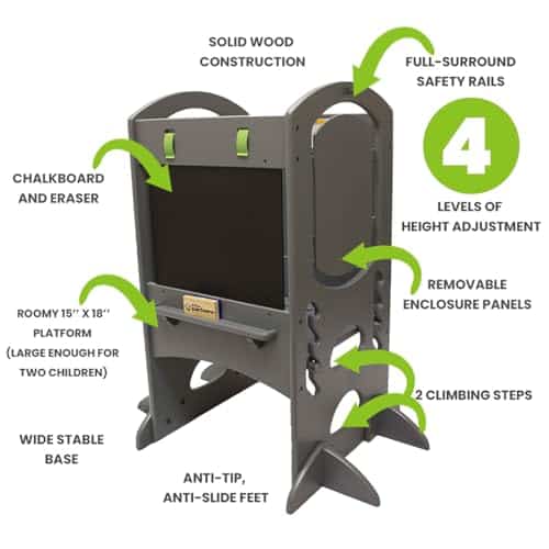 Torre de Aprendizaje para Niños de Little Partners Pintada - Imagen 4