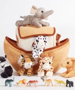 Juego de peluche Arca de Noé de 13" con 6 animales de