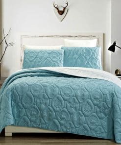 Juego de Colcha Reversible Reversible Grande de 3 Piezas