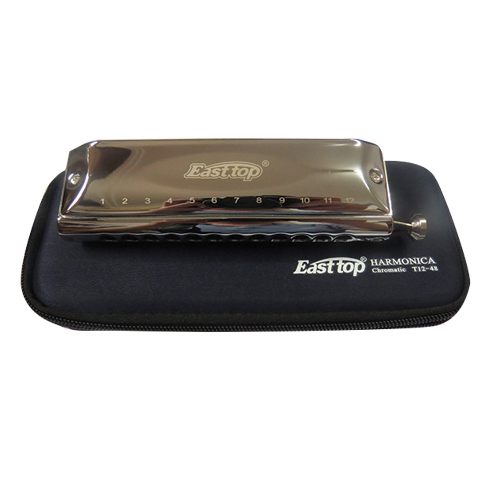 Armónica Cromática East Top con Peine de Latón, 12 Agujeros - Imagen 3