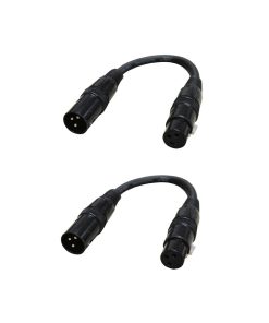 Cable de micrófono XLR macho a XLR hembra Audio2000's (0.5