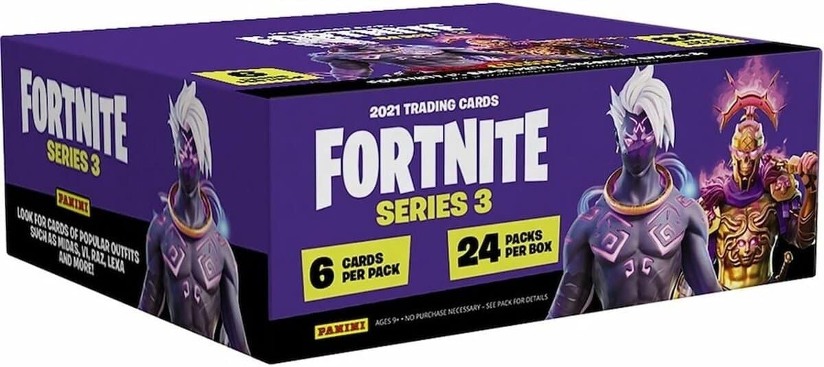 Caja de cartas coleccionables de la Serie 3 de Fortnite