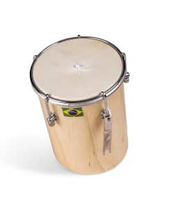Cuica de Cuero Afro Brasileño 6 pulgadas con Cuerpo de