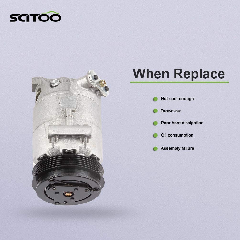 Compresor de Aire Acondicionado SCITOO 2008-2010 Reemplazo - Imagen 6