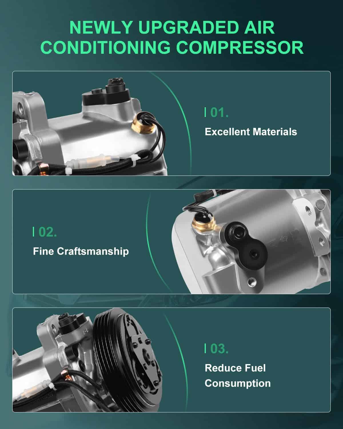 Compresor de Aire Acondicionado SCITOO 1999-2005 para Grand - Imagen 5