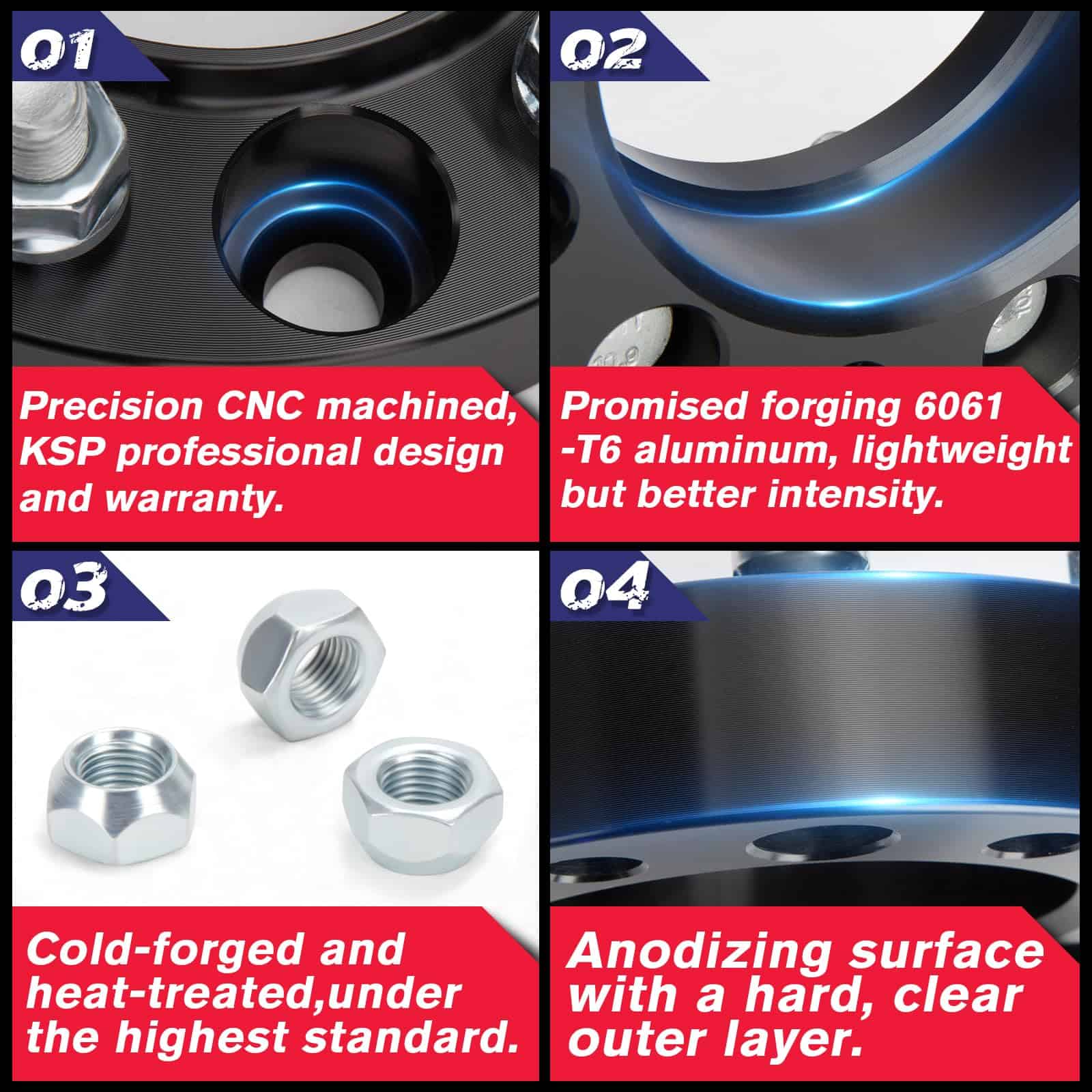 Separadores de rueda KSP 5x114.3mm 25mm para A-c-c-o-r-d - Imagen 5