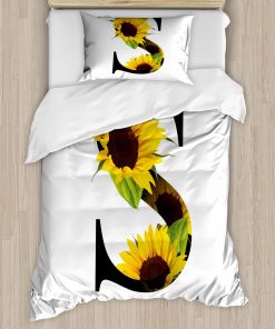 Juego de Funda Nórdica Ambesonne con Letra S, Elementos