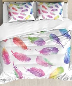 Juego de Funda de Edredón Ambesonne, Patrón esponjoso y