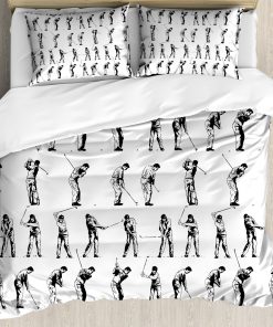 Juego de Funda Nórdica de Golf Ambesonne, Golpe de Golf