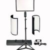 Kit de panel de luz LED flexible Vidpro FL-180 con soporte