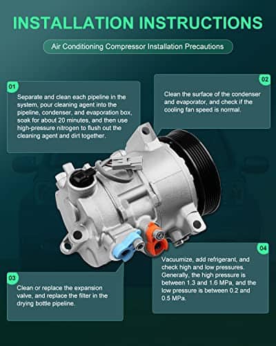 Compresor de Aire Acondicionado SCITOO 2009-2012 para Dodge - Imagen 8