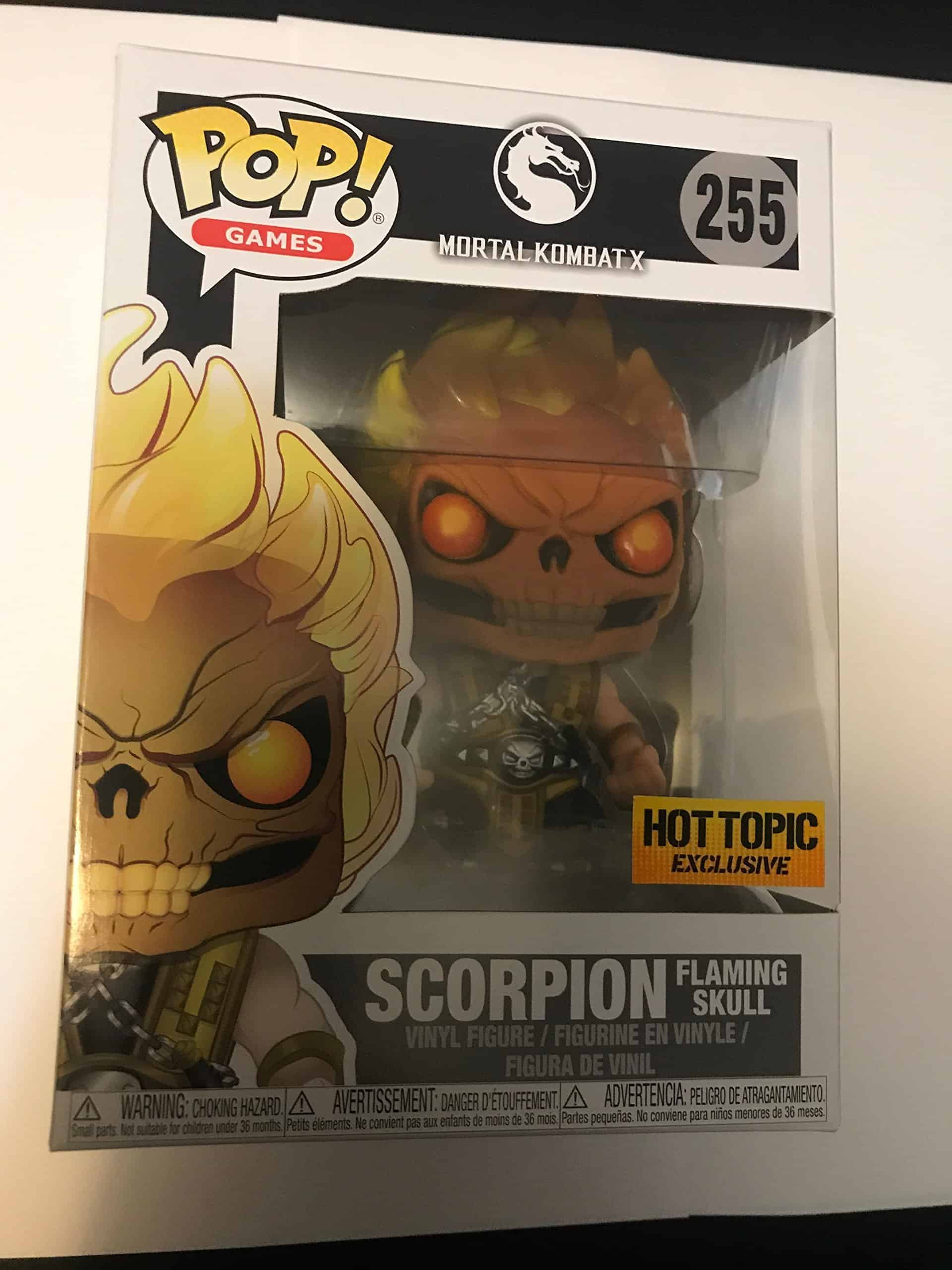 Funko Pop! Games Mortal Kombat X Scorpion #255 (Cráneo