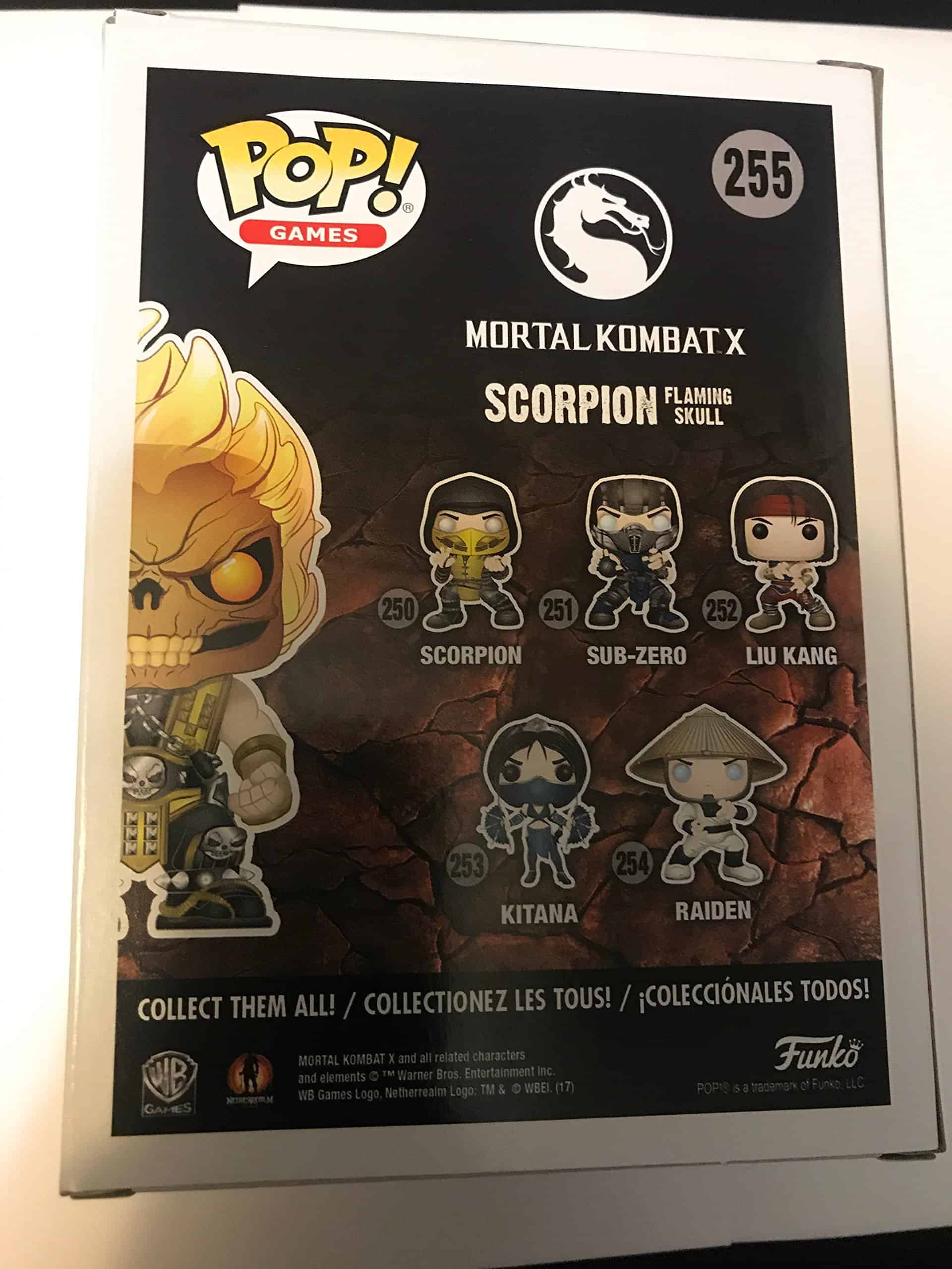 Funko Pop! Games Mortal Kombat X Scorpion #255 (Cráneo - Imagen 3