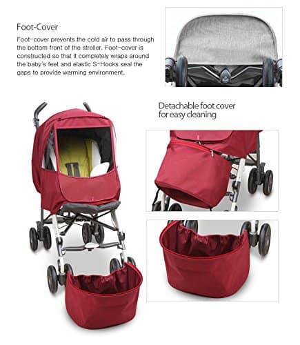 Protector para lluvia Manito Melange Alpha para cochecito - Imagen 4