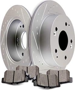 Kit de Frenos Traseros SCITOO Discos de Freno Ranurados y