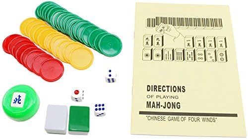 Juego de Mahjong chino filipino con fichas numeradas. 144 - Imagen 5