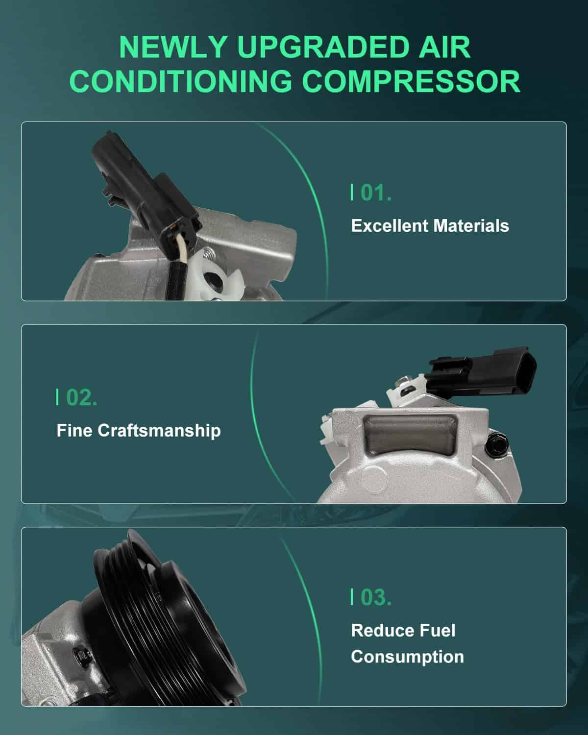 Compresor de Aire Acondicionado SCITOO CO 27001C para - Imagen 5