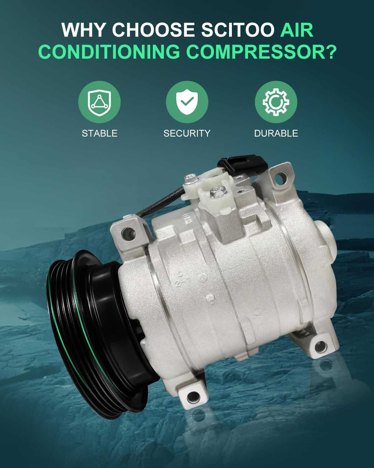 Compresor de Aire Acondicionado SCITOO CO 27001C para - Imagen 4