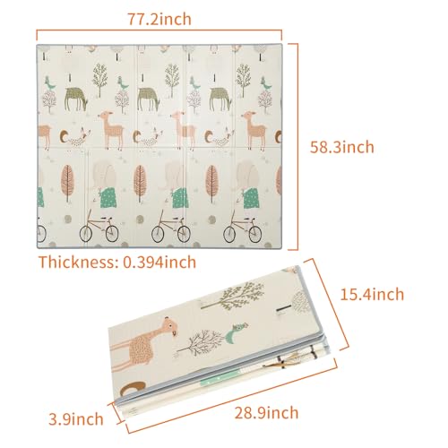 Tapete de bebé plegable Gupamiga Tapete de juego Extra - Imagen 7