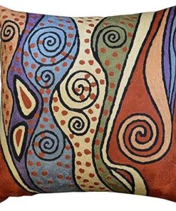 Funda de cojín Klimt Rust Contemporánea Funda de almohada