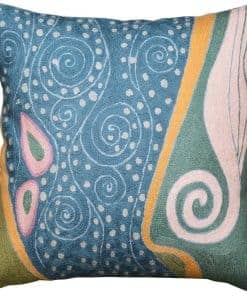 Funda de Almohada Moderna Azul Teal Klimt Blue - Soul |