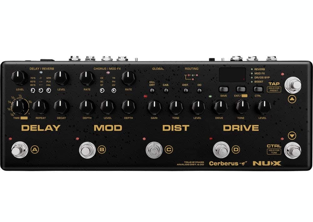 Pedal de efectos para guitarra NUX Cerberus con
