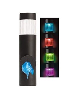 Luz Solar Cambia de Color con Dispensador de Bolsas para