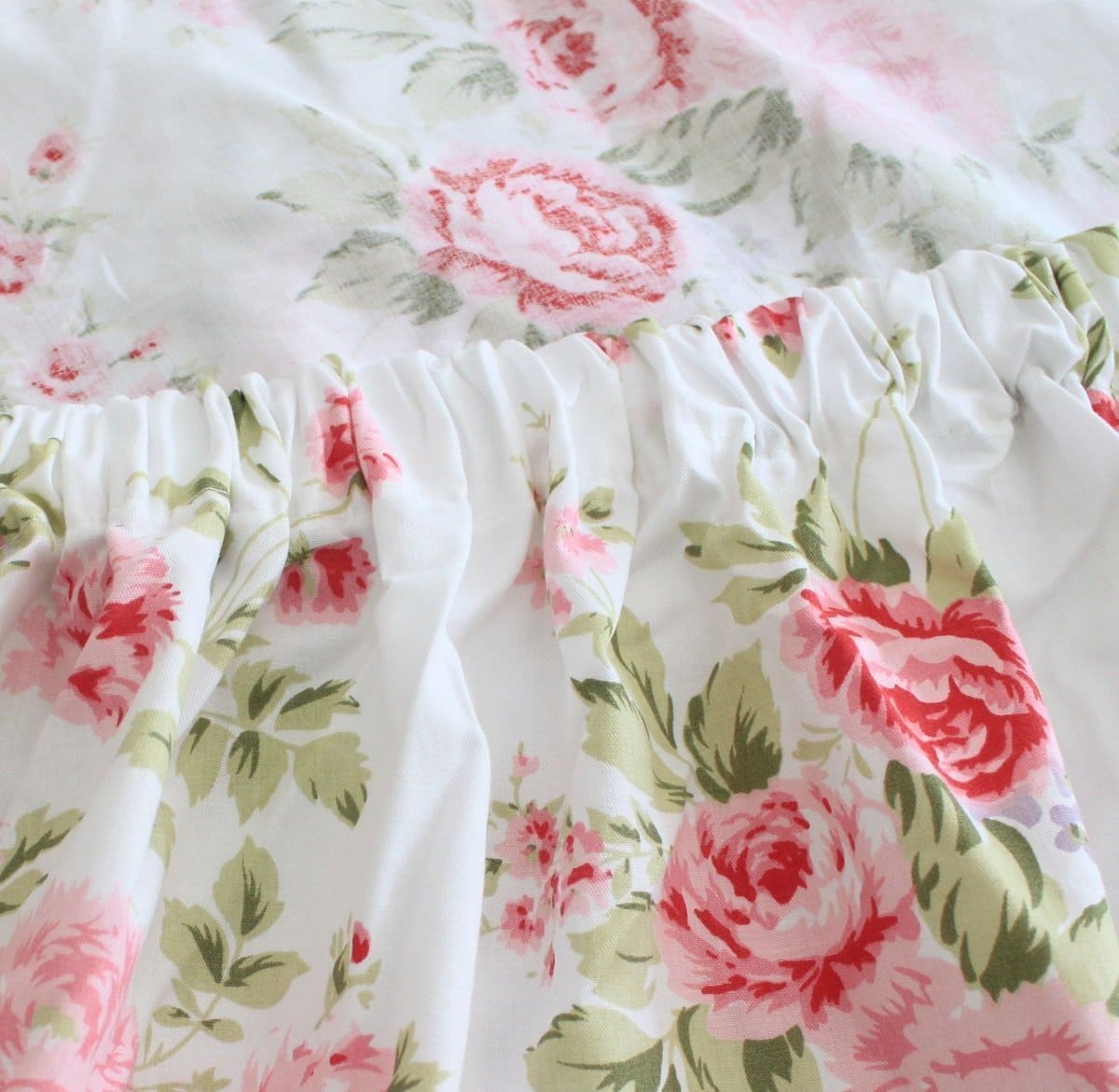 Juego de sábanas de algodón FADFAY Shabby Rose Floral Print - Imagen 6