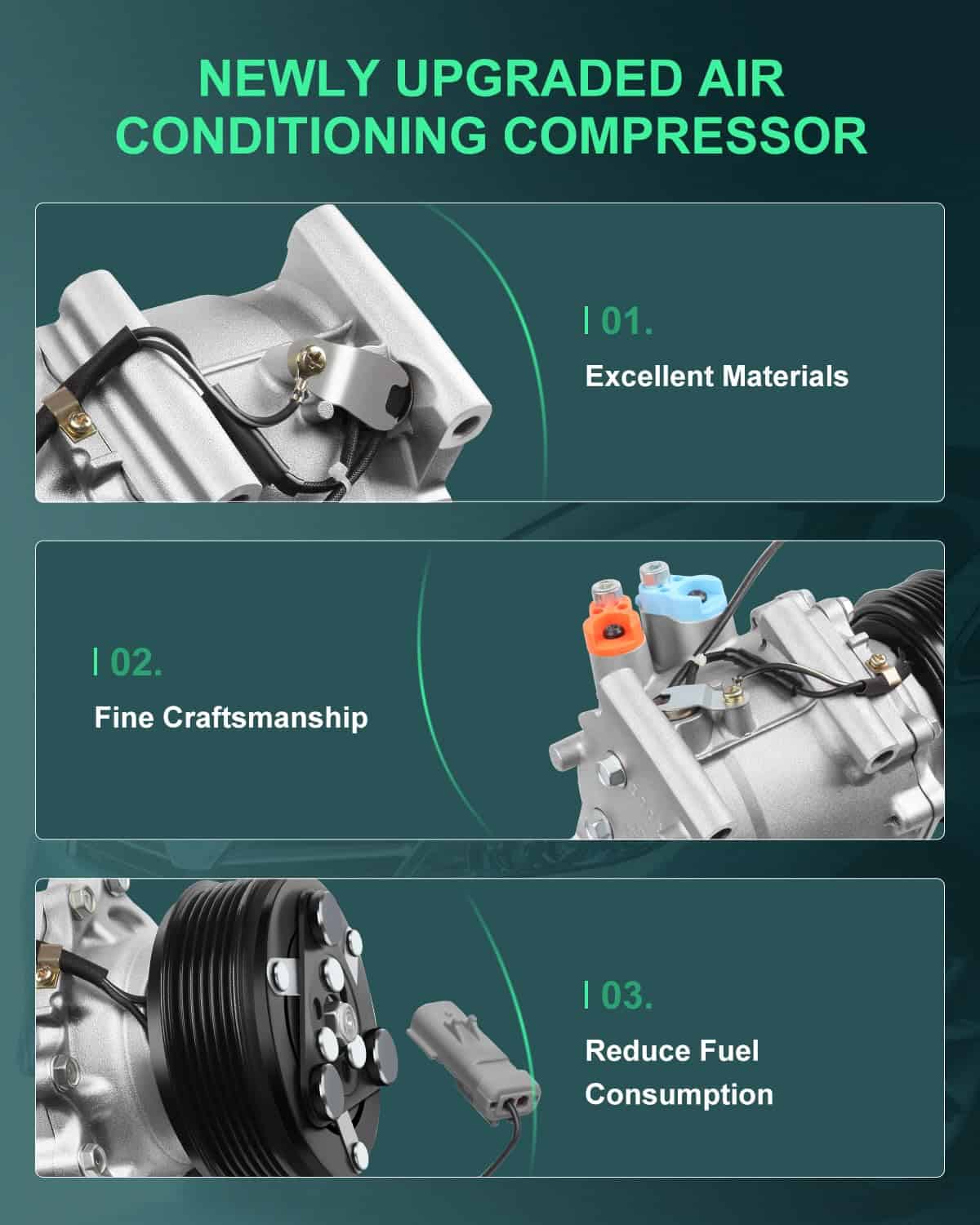 Compresor de Aire Acondicionado SCITOO CO 4976AC para - Imagen 5