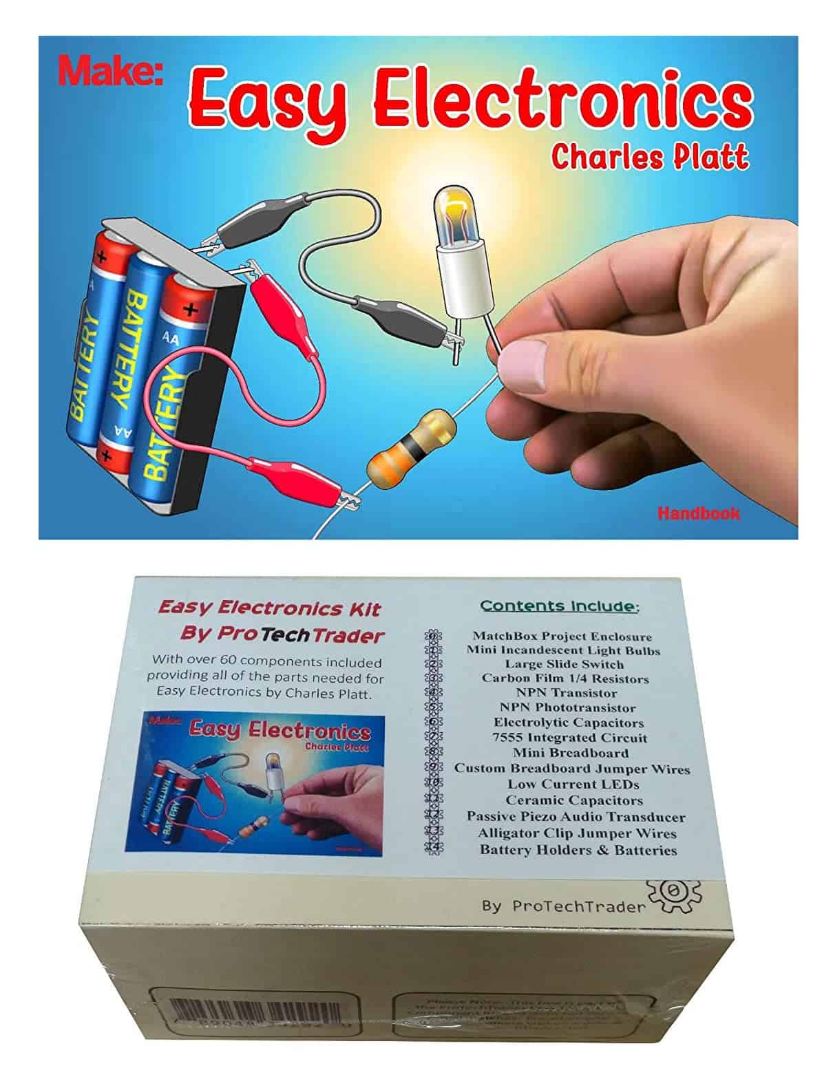 Kit de Electrónica Fácil - Incluye Manual de Bolsillo de