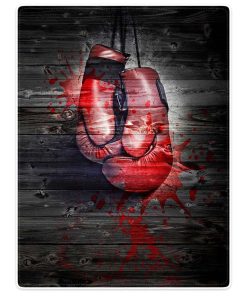 Cobertor Suave y Cálido para Sofá Cama Guantes de Boxeo
