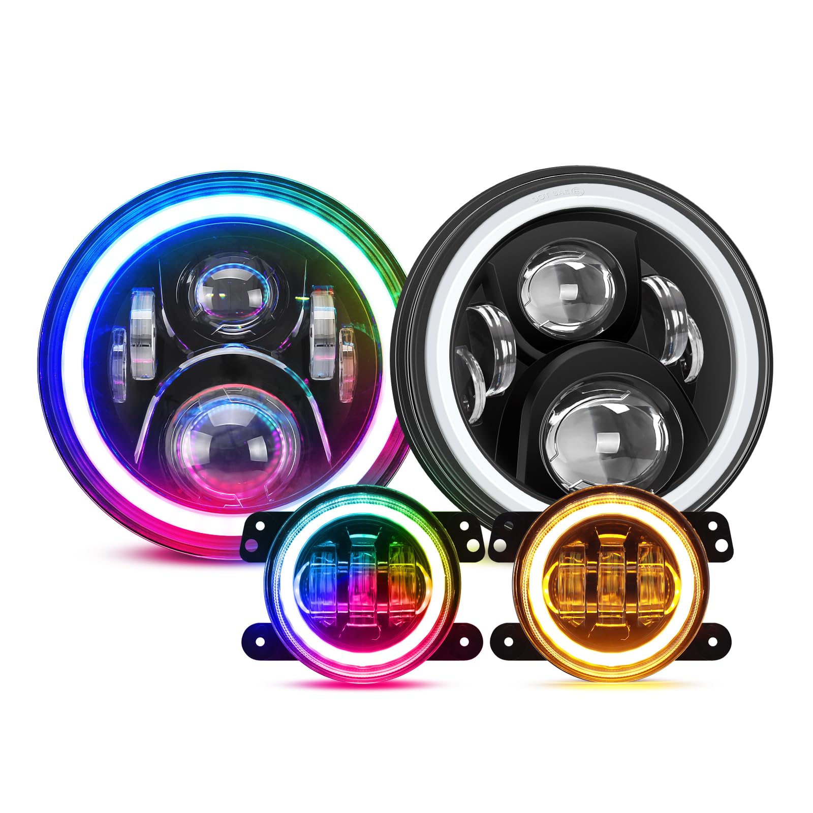 SUPAREE Faros LED redondos RGB de 7 pulgadas y luces - Imagen 10