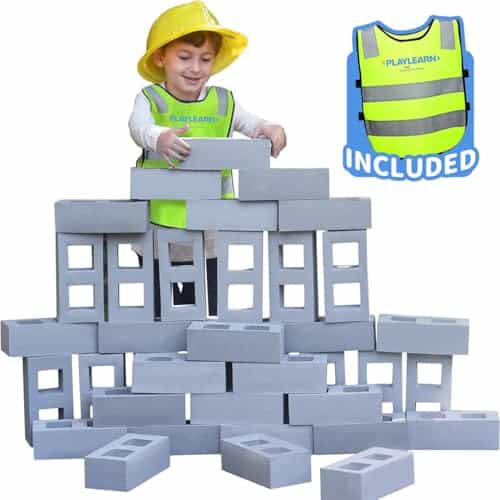 Bloques de espuma Playlearn de 40 piezas para niños -