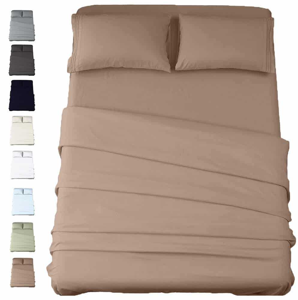 Juego de Sábanas y Fundas de Almohada de 600 Hilos de