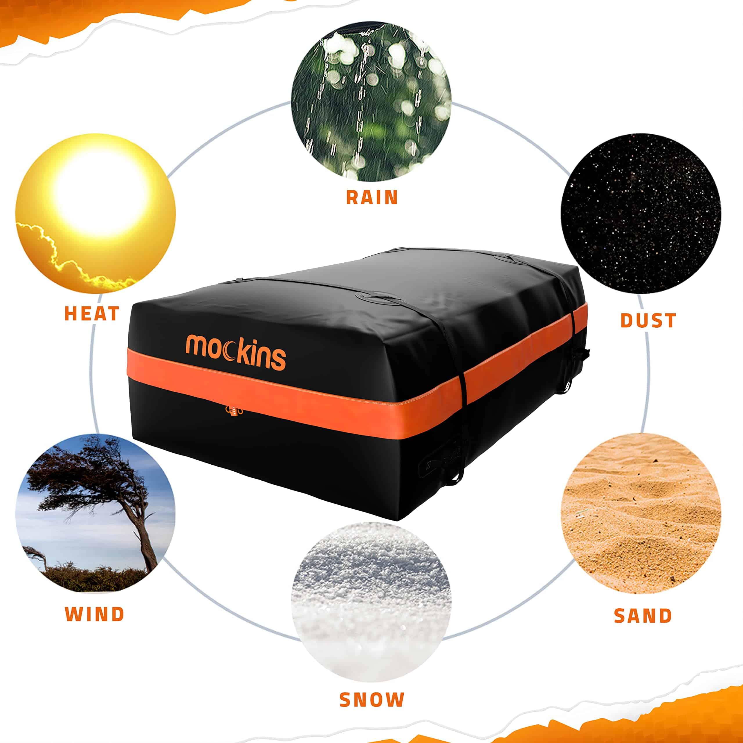 Mockins 20 Cu Ft Bolso de Carga para Techo de - Imagen 7