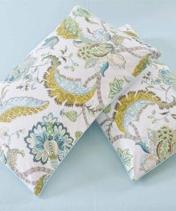 Juego de 2 Fundas de Almohada Vintage Paisley Hojas